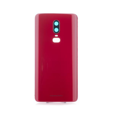  tel-szalk-008699 OnePlus 6 piros akkufedél, hátlap mobiltelefon, tablet alkatrész