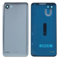  tel-szalk-010376 LG Q6 ezüst akkufedél, hátlap, hátlapi kamera lencse mobiltelefon, tablet alkatrész