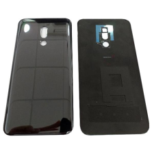 tel-szalk-010737 Meizu 16 Plus fekete akkufedél, hátlap mobiltelefon, tablet alkatrész