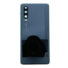  tel-szalk-010786 Huawei P30 fekete akkufedél, hátlap, hátlapi kamera lencse mobiltelefon, tablet alkatrész