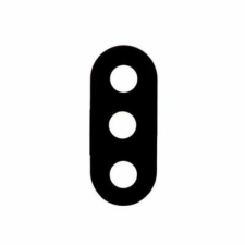  tel-szalk-011068 Xiaomi Redmi Note 5 hátlapi kamera lencse fekete mobiltelefon, tablet alkatrész