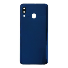 tel-szalk-015861 Samsung Galaxy A20 kék akkufedél, hátlap, hátlapi kamera lencse mobiltelefon, tablet alkatrész