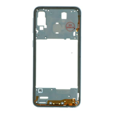  tel-szalk-016118 Samsung Galaxy A40 fehér középső keret mobiltelefon, tablet alkatrész