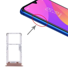  tel-szalk-017380 Xiaomi Mi CC9 arany SIM & SD kártya tálca mobiltelefon, tablet alkatrész