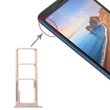  tel-szalk-017385 Xiaomi Redmi 7A arany SIM & SD kártya tálca mobiltelefon, tablet alkatrész