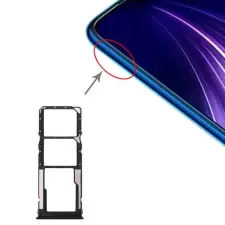  tel-szalk-017428 Xiaomi Redmi Note 8 fekete SIM & SD kártya tálca mobiltelefon, tablet alkatrész