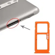  tel-szalk-017458 Nokia 8 narancs SIM & SD kártya tálca mobiltelefon, tablet alkatrész