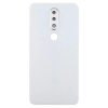  tel-szalk-018391 Nokia 6.1 Plus / X6 (2018) fehér akkufedél, hátlap, hátlapi kamera lencse