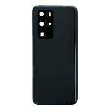 tel-szalk-019725 Huawei P40 Pro fekete akkufedél, hátlap, kamera lencse mobiltelefon, tablet alkatrész