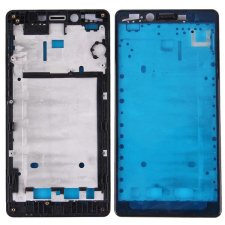 tel-szalk-021066 Xiaomi Redmi Note fekete előlap lcd keret, burkolati elem mobiltelefon, tablet alkatrész