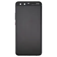  tel-szalk-152574 Akkufedél hátlap - burkolati elem Huawei P10, fekete mobiltelefon, tablet alkatrész