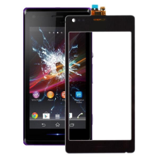 tel-szalk-154084 Sony Xperia M fekete Érintőpanel -kijelző nélkül -digitizer mobiltelefon, tablet alkatrész