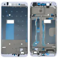  tel-szalk-1926315 Oppo A77 4G fehér előlap lcd keret, burkolati elem mobiltelefon, tablet alkatrész