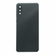  tel-szalk-1928019 Samsung Galaxy A02 fekete akkufedél, hátlap mobiltelefon, tablet alkatrész