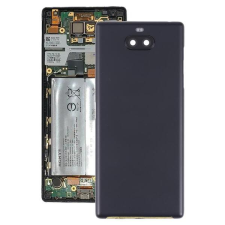 tel-szalk-19296052 Akkufedél hátlap - burkolati elem Sony Xperia 10 Plus, fekete mobiltelefon, tablet alkatrész