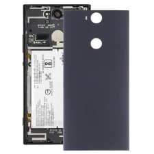  tel-szalk-19296053 Akkufedél hátlap - burkolati elem Sony Xperia XA2 Plus, fekete mobiltelefon, tablet alkatrész