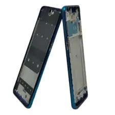  tel-szalk-192967183 Oppo A15 kék középső keret mobiltelefon, tablet alkatrész