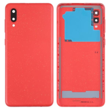  tel-szalk-19296914720 Akkufedél hátlap - burkolati elem Samsung Galaxy A02, Piros mobiltelefon, tablet alkatrész