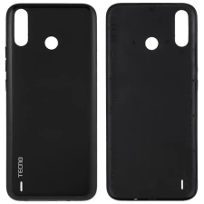  tel-szalk-1929693100 Akkufedél hátlap - burkolati elem Tecno Spark 4 Lite, fekete mobiltelefon, tablet alkatrész
