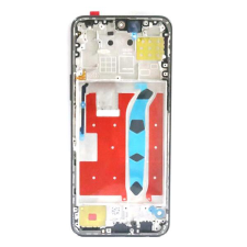  tel-szalk-1929693593 Honor X8 fekete előlap LCD keret, burkolati elem mobiltelefon, tablet alkatrész