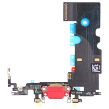 tel-szalk-1929695151545 Apple iPhone 8 töltőcsatlakozó port panel Piros mobiltelefon, tablet alkatrész
