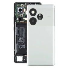  tel-szalk-19296951722693 Realme GT 6 Ezüst akkufedél, hátlap, hátlapi kamera lencse mobiltelefon, tablet alkatrész