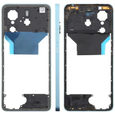  tel-szalk-19296951723081 Xiaomi Redmi Note 14 4G Kék középső keret mobiltelefon, tablet alkatrész