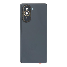  tel-szalk-1929695823 Huawei Nova 10 fekete Akkufedél hátlap - kamera lencse burkolati elem ragasztóval mobiltelefon, tablet alkatrész