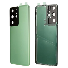  tel-szalk-1929696796 Samsung Galaxy S21 Ultra zöld akkufedél, hátlap, kamera lencse mobiltelefon, tablet alkatrész