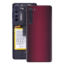 tel-szalk-1929703138 Akkufedél hátlap - burkolati elem Motorola Edge, piros mobiltelefon, tablet alkatrész