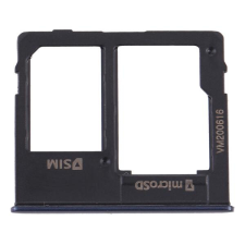 tel-szalk-193793 Samsung Galaxy A10e fekete SIM & SD kártya tálca mobiltelefon, tablet alkatrész