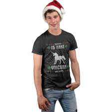  Télapó hamis az unikornisok igaziak - Férfi Póló férfi póló