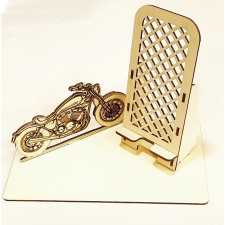 Telefontartó motorral. Mérete: 21,5x13x15,5 cm dekorációs kellék
