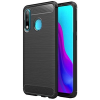  Telefontok Huawei P30 Lite - Carbon Fiber fekete szilikon tok