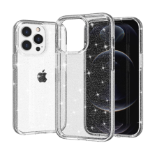 Telefontok iPhone 15 Pro Max - Glitter - átlátszó csillámos hátlap tok tok és táska