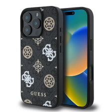  Telefontok iPhone 16 Pro - Guess 4G Peony - MagSafe kompatibilis fekete hátlap tok tok és táska