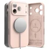  Telefontok iPhone 17 Pro Max - RINGKE Silicone Magnetic Magsafe - púder pink hátlap tok