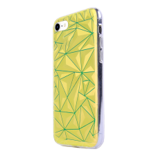  Telefontok iPhone SE (2020) - Neo sárga, mintás műanyag hátlap tok, szilikon kerettel tok és táska