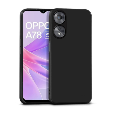  Telefontok Oppo A78 4G / LTE - fekete szilikon hátlap tok tok és táska