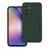  Telefontok Samsung Galaxy A15 4G / 5G - Forcell Card - zöld kártyatartós szilikon hátlap tok