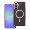  Telefontok Samsung Galaxy A18 5G - ELECTRO MAG - MagSafe kompatibilis átlátszó/rose gold hátlap tok