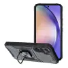  Telefontok Samsung Galaxy A36 5G - Nitro Ring Armor - fekete gyűrűs, kitámasztható, ütésálló műanyag hátlaptok