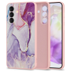  Telefontok Samsung Galaxy A36 5G - Pink marble hátlap tok