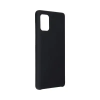 Telefontok, Samsung Galaxy A72 4G SM-A725 / A72 5G SM-A726 szilikon tok, hátlaptok, velúr belsővel, matt, fekete