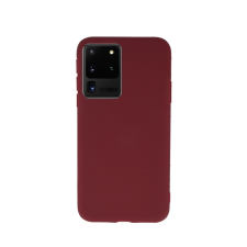  Telefontok Samsung Galaxy S20 Ultra - burgundy szilikon tok tok és táska