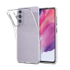  Telefontok Samsung Galaxy S21 FE - Glitter - átlátszó csillámos műanyag hátlap tok, szilikon kerettel