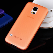 Telefontok Samsung Galaxy S5 mini ultravékony műanyag tok narancssárga tok és táska