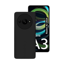  Telefontok Xiaomi Redmi A3 - fekete szilikon hátlap tok tok és táska