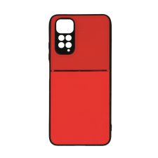  Telefontok Xiaomi Redmi Note 11S - Elegance piros műanyag hátlap tok szilikon kerettel tok és táska