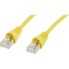 Telegärtner 100008266 RJ45 Hálózati kábel, patchkábel CAT 6A S/FTP 2.00 m Sárga Lángálló, Védővel, Lángálló, Halogénmentes, UL minősített 1 db (L00001A0088)